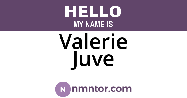 Valerie Juve