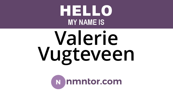 Valerie Vugteveen
