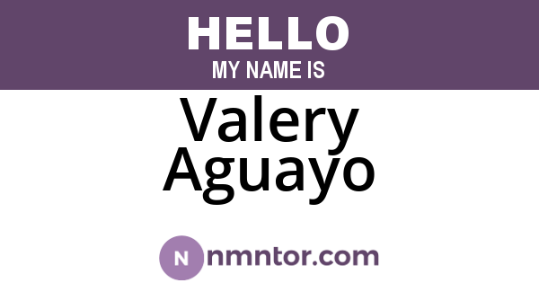 Valery Aguayo
