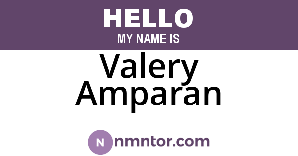 Valery Amparan