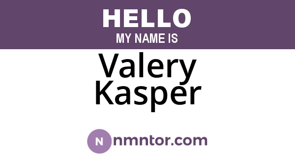 Valery Kasper