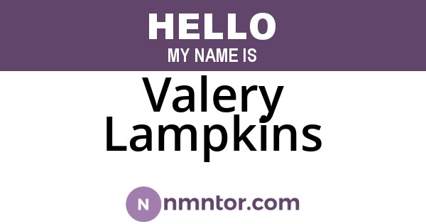 Valery Lampkins