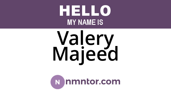 Valery Majeed