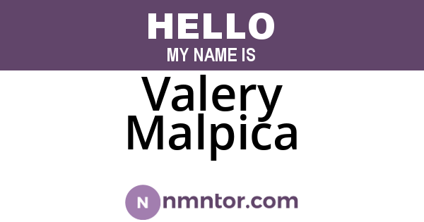 Valery Malpica