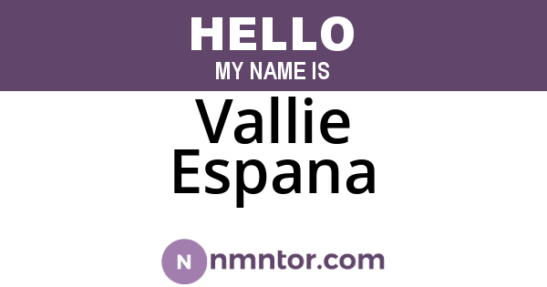 Vallie Espana