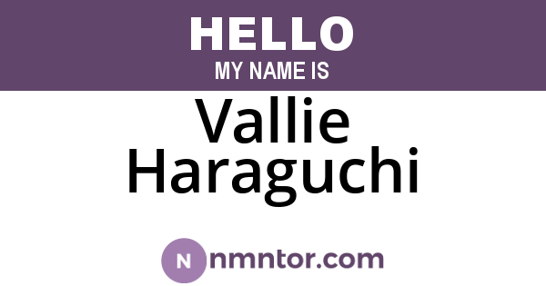 Vallie Haraguchi