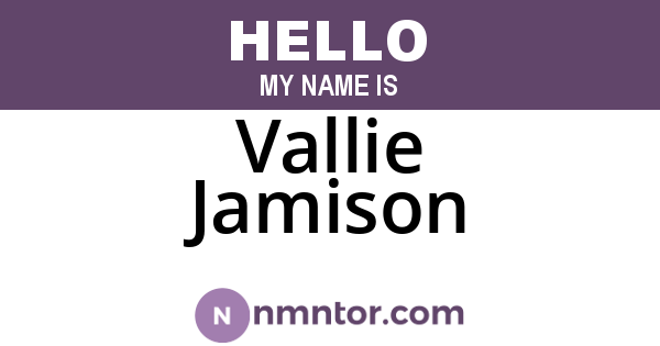 Vallie Jamison