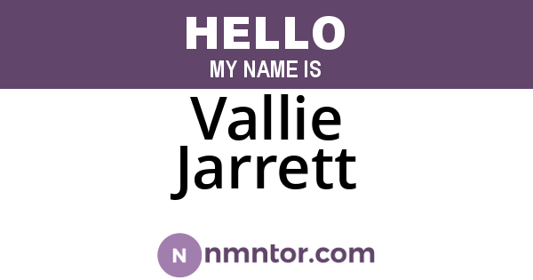 Vallie Jarrett