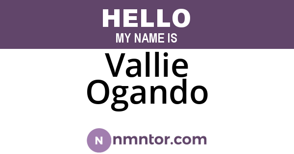 Vallie Ogando