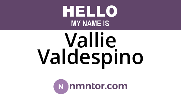 Vallie Valdespino