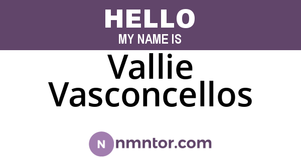 Vallie Vasconcellos