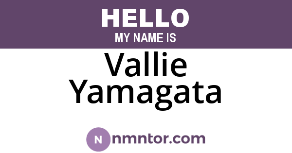 Vallie Yamagata