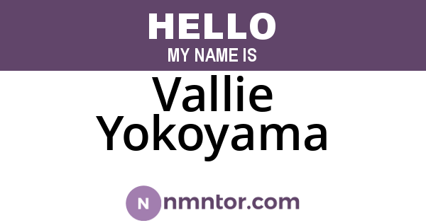 Vallie Yokoyama