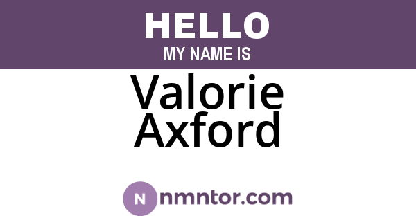 Valorie Axford