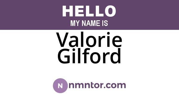 Valorie Gilford