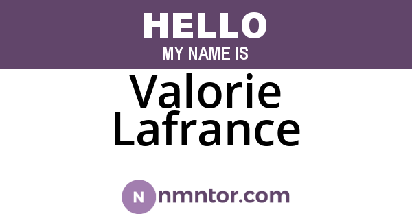 Valorie Lafrance