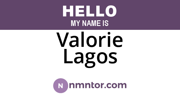 Valorie Lagos