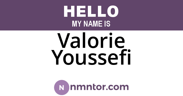 Valorie Youssefi