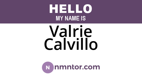 Valrie Calvillo