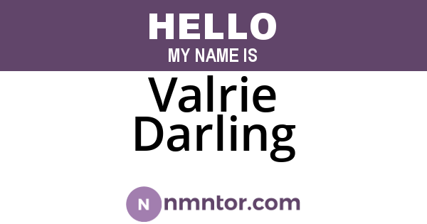 Valrie Darling