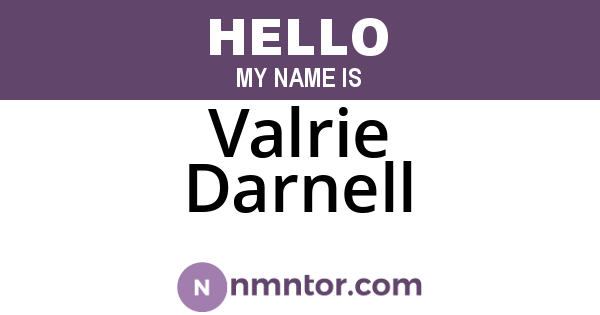 Valrie Darnell