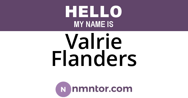 Valrie Flanders