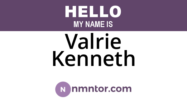 Valrie Kenneth
