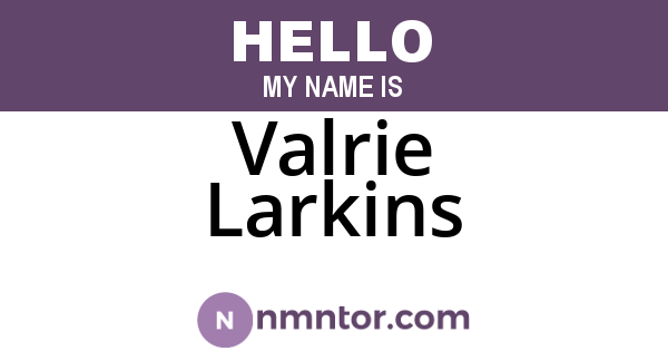 Valrie Larkins