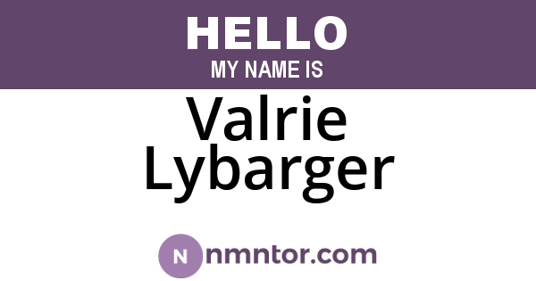Valrie Lybarger