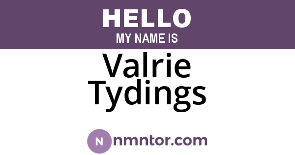 Valrie Tydings