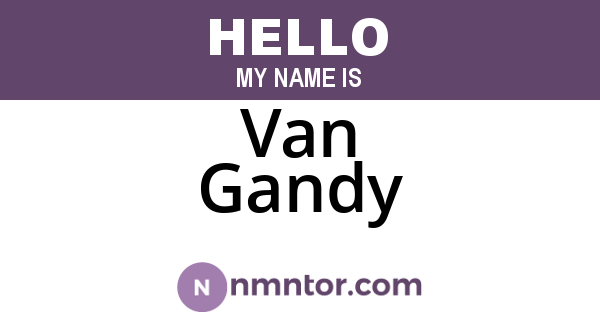 Van Gandy
