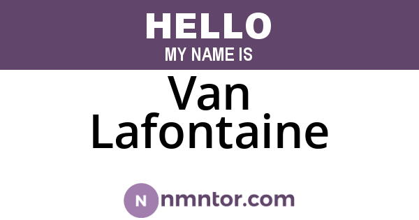 Van Lafontaine