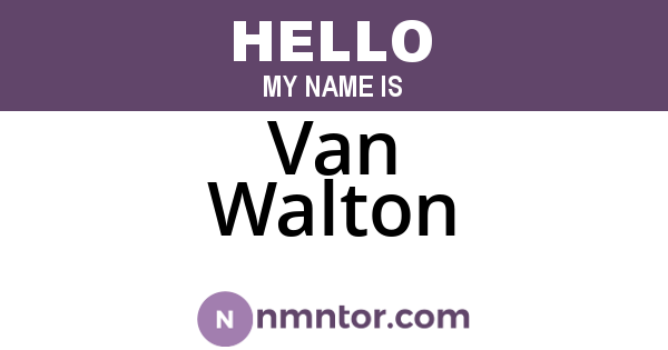 Van Walton