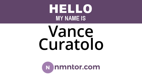 Vance Curatolo