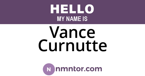 Vance Curnutte
