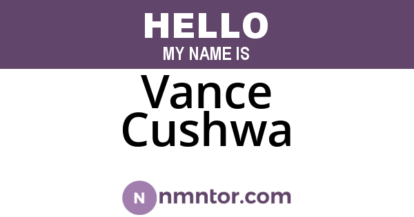 Vance Cushwa