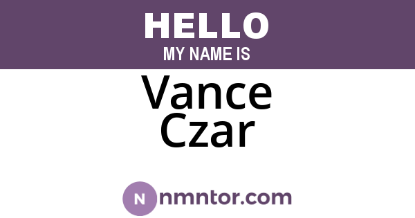Vance Czar