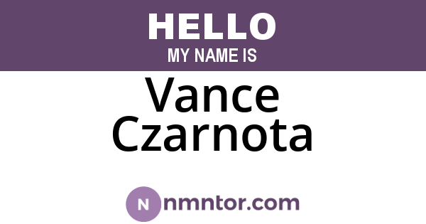 Vance Czarnota