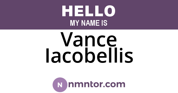 Vance Iacobellis