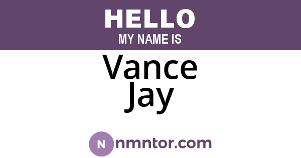 Vance Jay