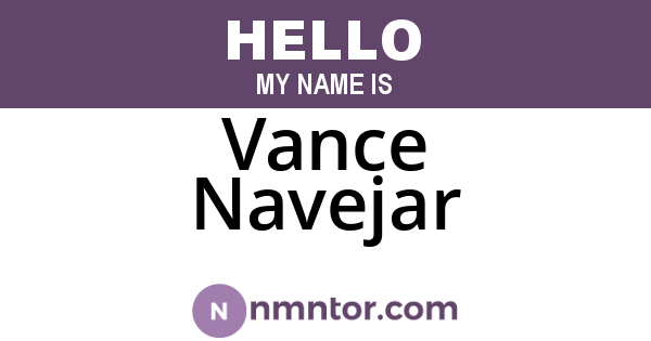 Vance Navejar