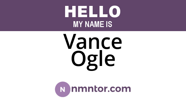 Vance Ogle