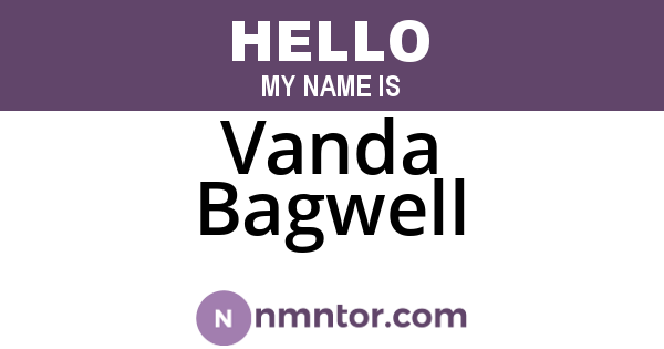 Vanda Bagwell