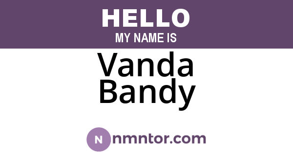 Vanda Bandy