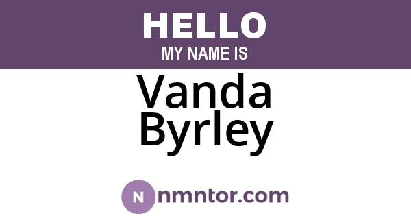 Vanda Byrley
