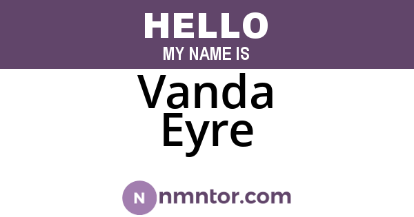 Vanda Eyre
