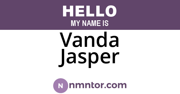 Vanda Jasper