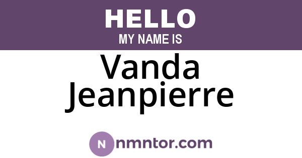Vanda Jeanpierre