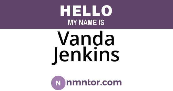 Vanda Jenkins