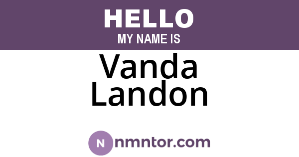 Vanda Landon
